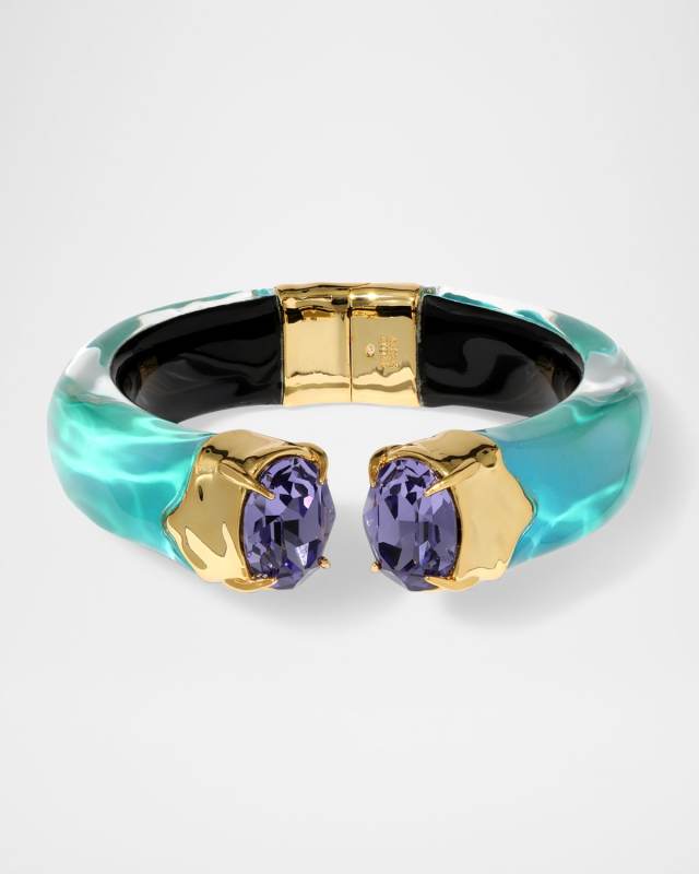 Bonbon Crystal Lucite Hinge Bracelet
